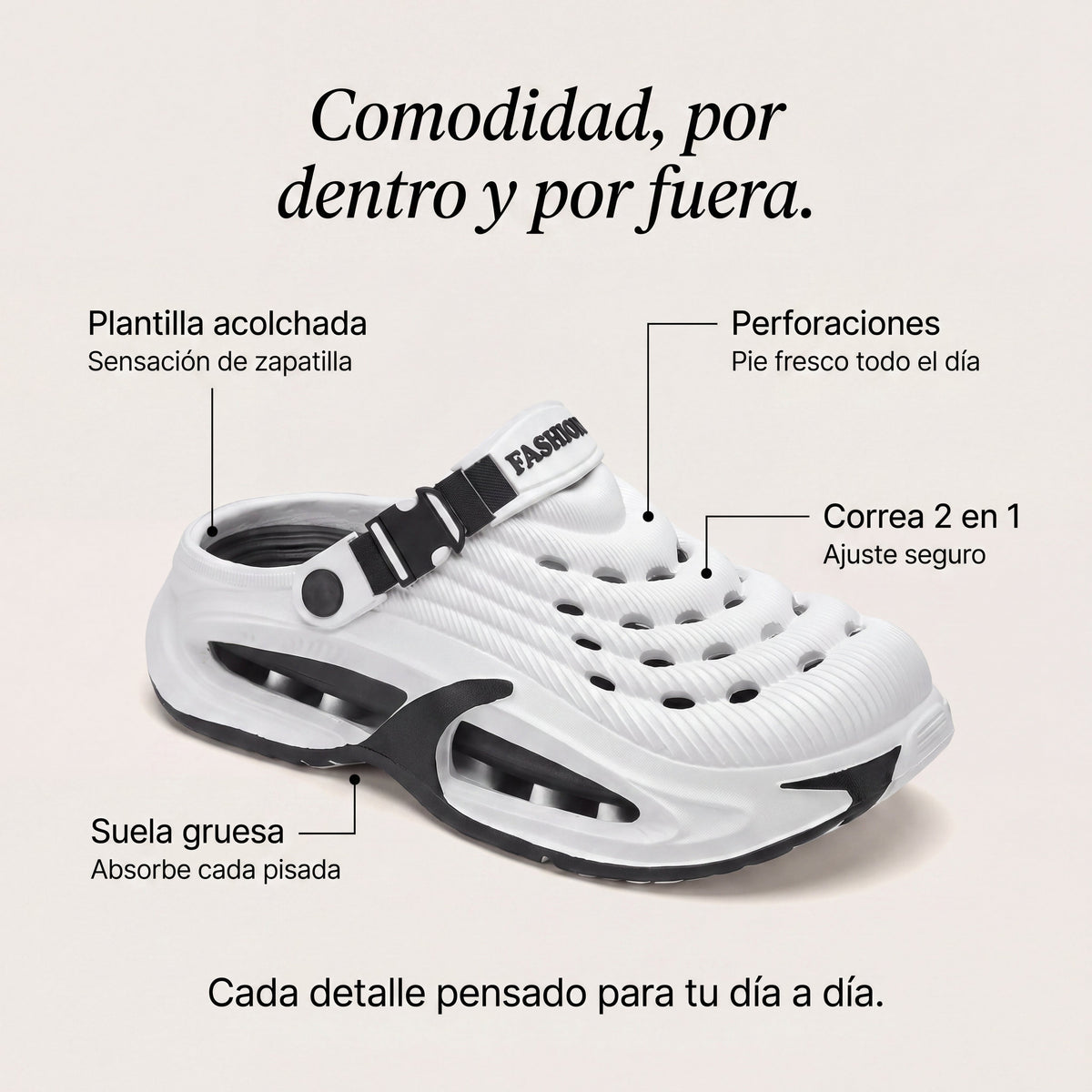 Zuecos Transpirables Anti-Sudoración NUVORA™